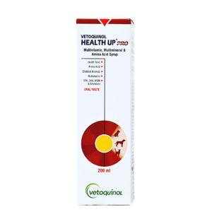 Vetoquinol health up pro syrup 200ml multivitamin.