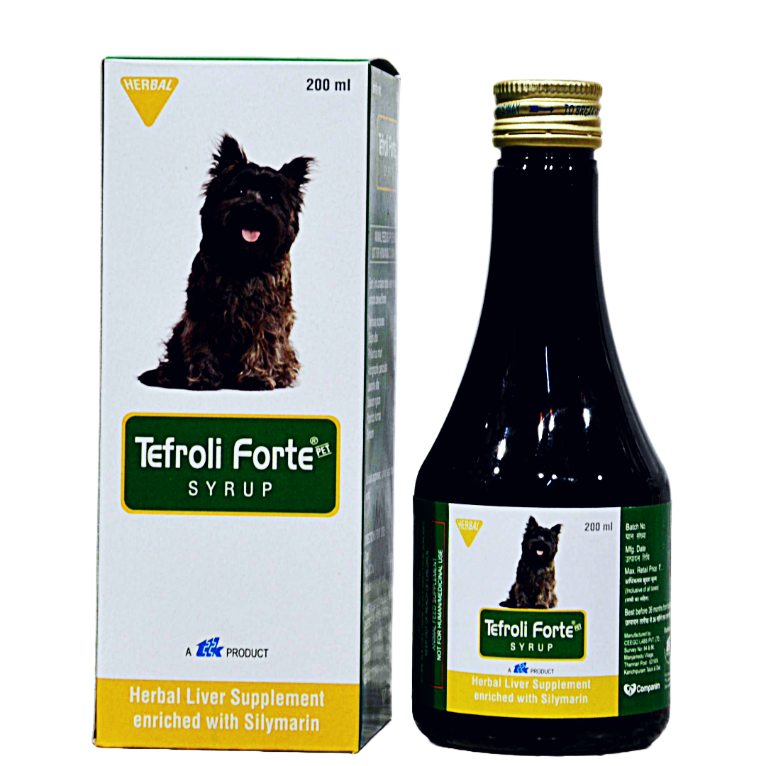 TTK, Tefroli Forte, Syrup 200 ML , Herbal Liver Supplement Enriched with Silymarin.