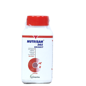 Vetoquinol Nutrisam 365Briskit 50tabs, joint and muscle health.