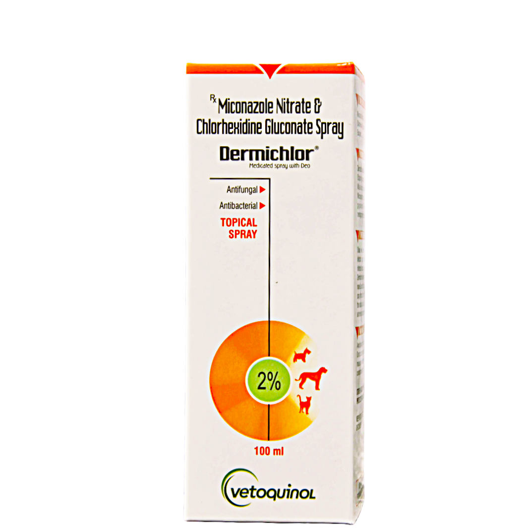 Vetoquinol Dermichlor Tipical Anti Itch Spary 100 ML