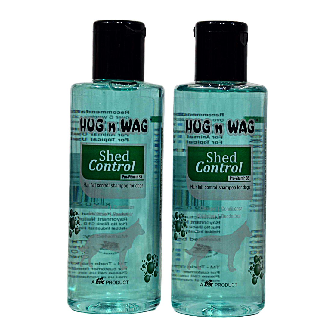 TTK, HUG N WAG, Shed Control, Pro- Vitamin B5 Hair Fall Control Shampoo for Dog 200 ML