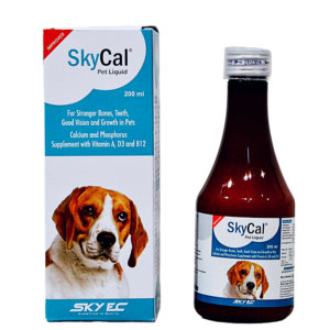 Sky EC SkyCal Pet Liquid for stronger bones, Teeth, 200ML